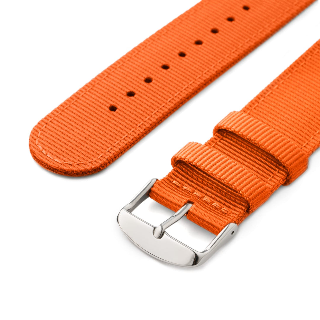 Quick Release Nylon Watch Band - Orange – alternate view