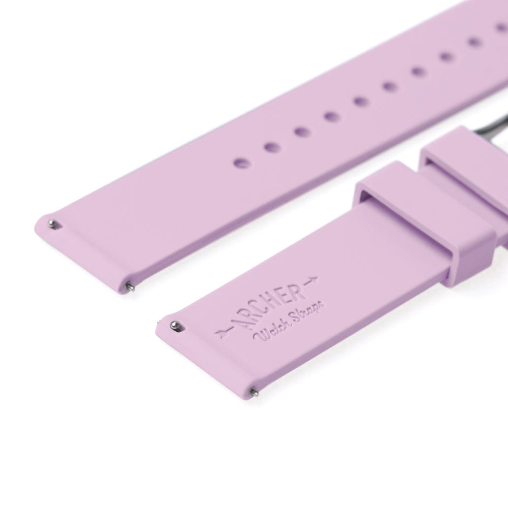 Quick Release Silicone Watch Band - Lavender