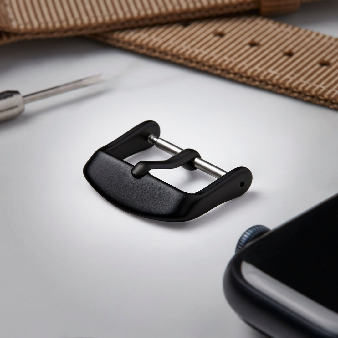 Stainless Steel Buckle - Matte Black PVD – lifestyle photo