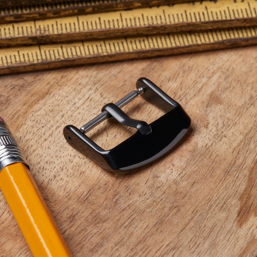 Stainless Steel Buckle - Polished Black PVD – lifestyle photo