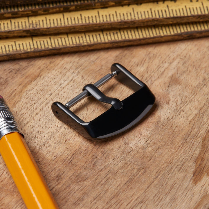 Stainless Steel Buckle - Polished Black PVD – lifestyle photo