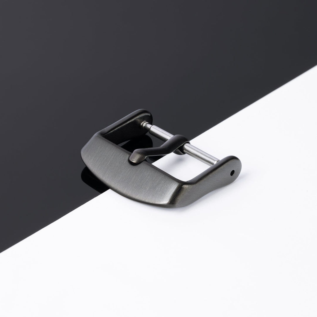 Stainless Steel Buckle - Brushed Gunmetal PVD – lifestyle photo