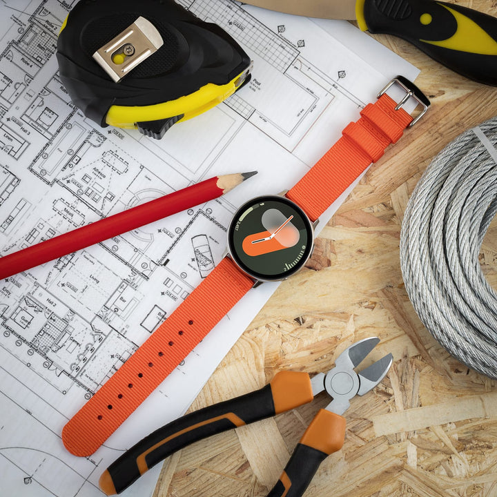 Quick Release Nylon Watch Band - Orange – lifestyle photo