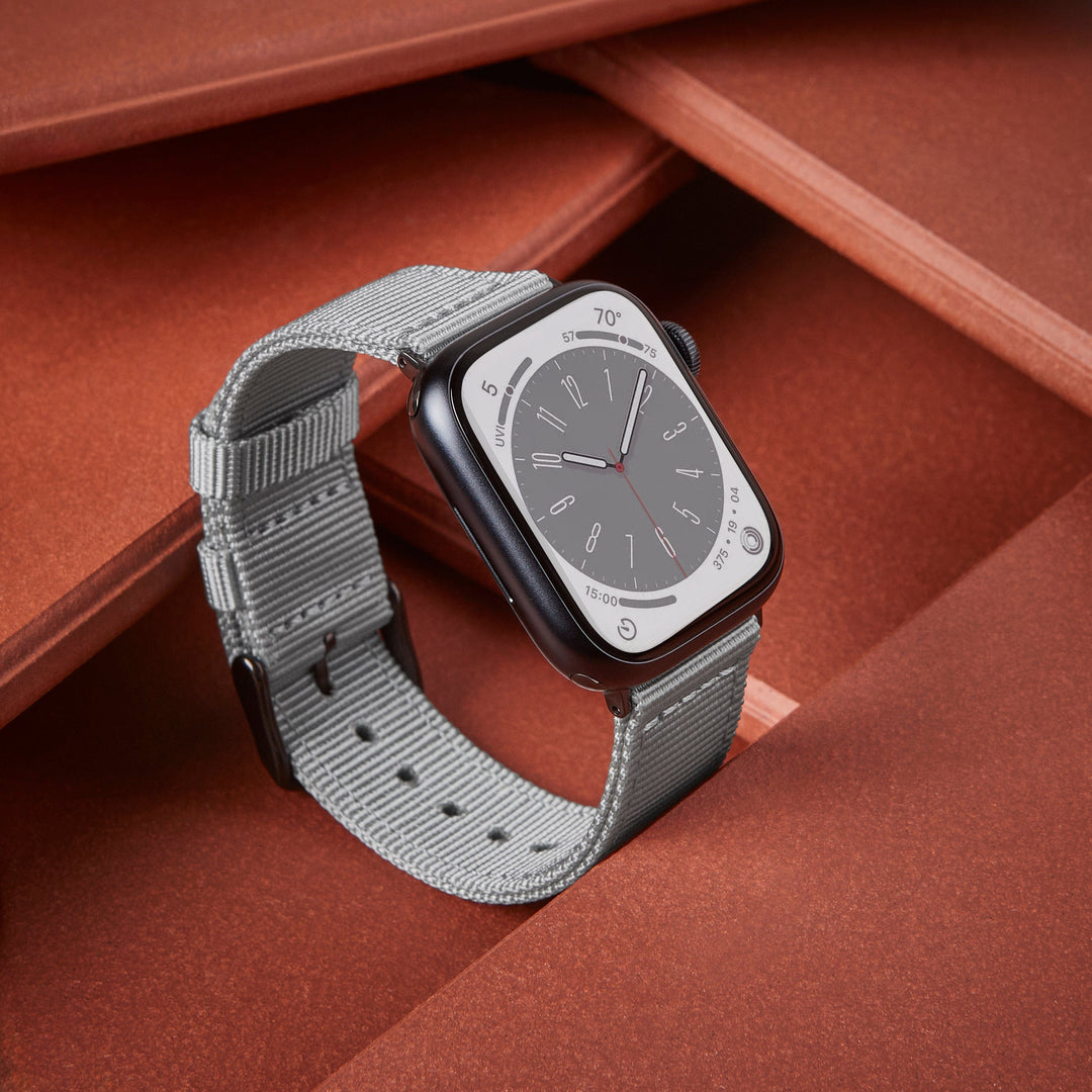 Apple Watch Nylon Watch Band - Gray/Black