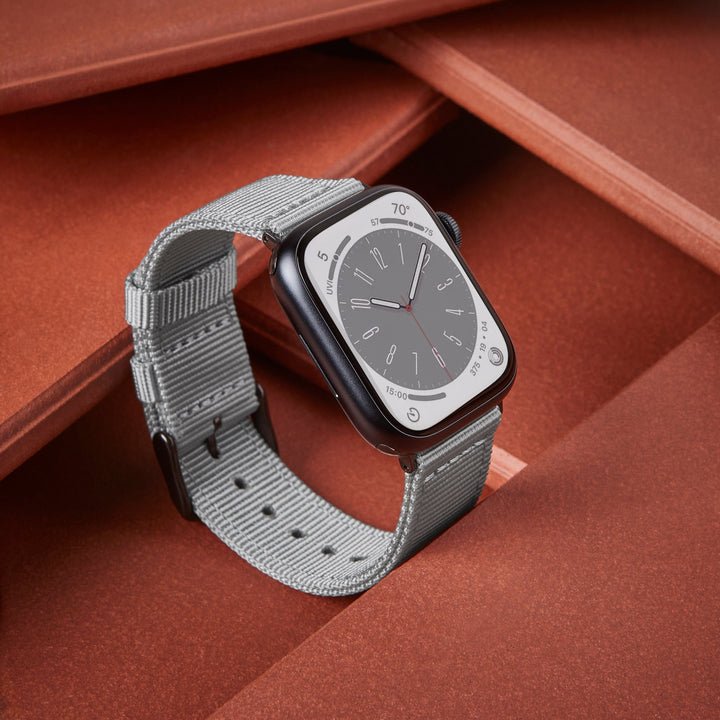 Apple Watch Nylon Watch Band - Gray/Black