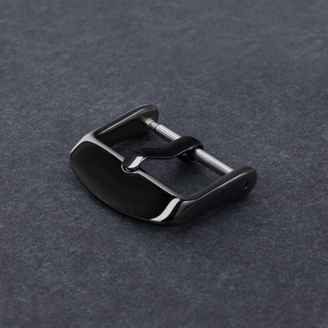 Stainless Steel Buckle - Polished Black PVD – lifestyle photo