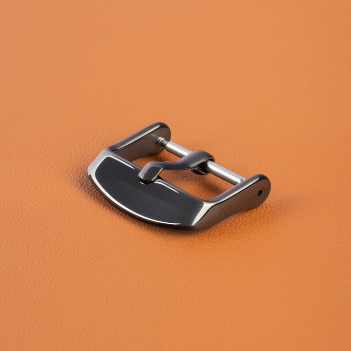 Stainless Steel Buckle - Polished Gunmetal PVD – lifestyle photo