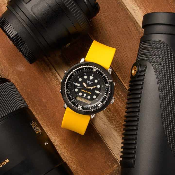 Quick Release Custom Fit Silicone Watch Band - Naples Yellow