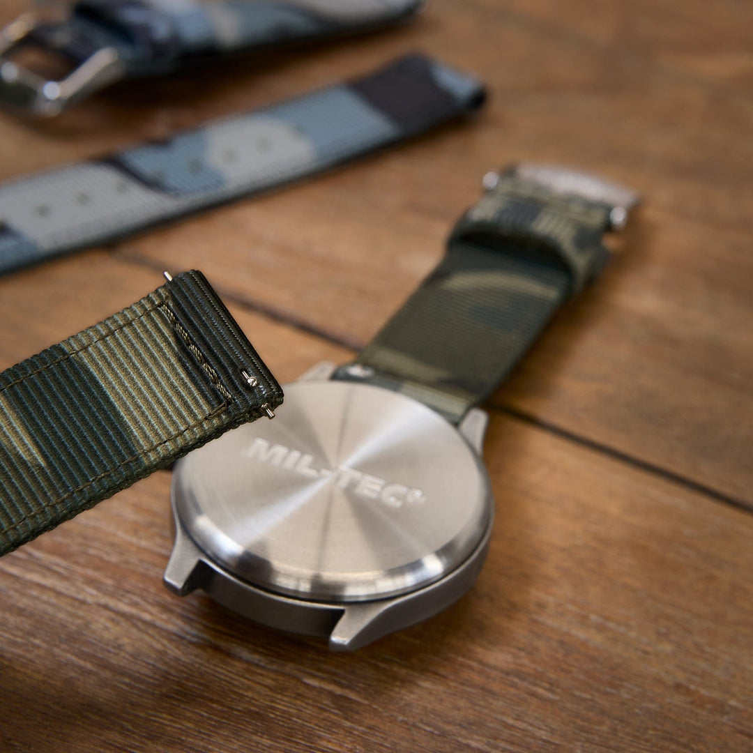 Quick Release Nylon Watch Band - Green Camo