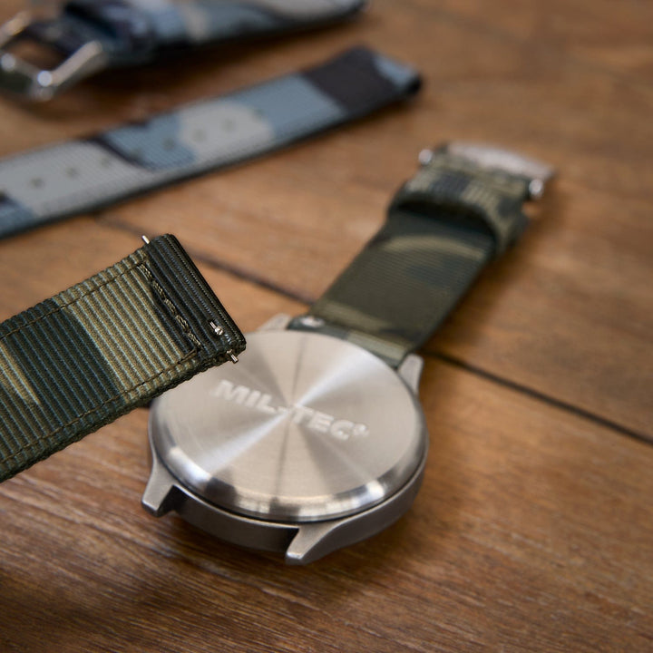 Quick Release Nylon Watch Band - Green Camo