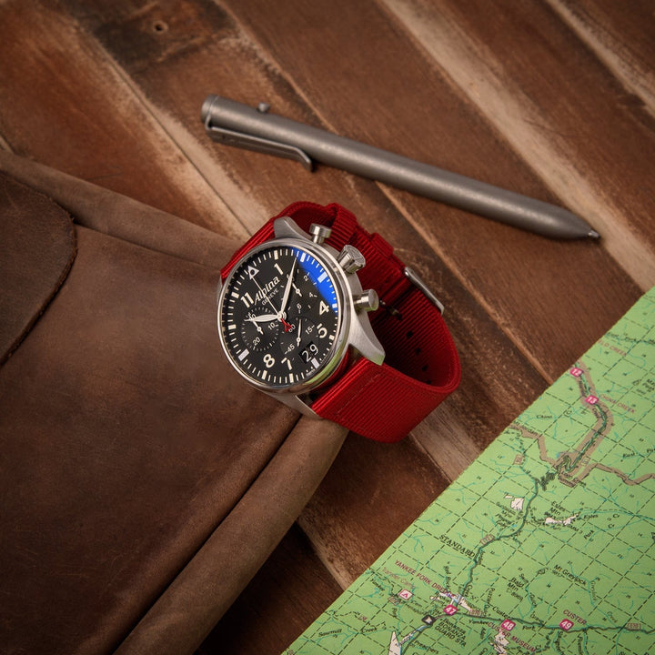 Quick Release Nylon Watch Band - Red