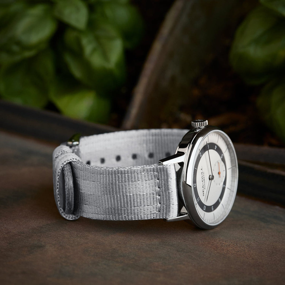 Quick Release Seat Belt Nylon Watch Band - Gray