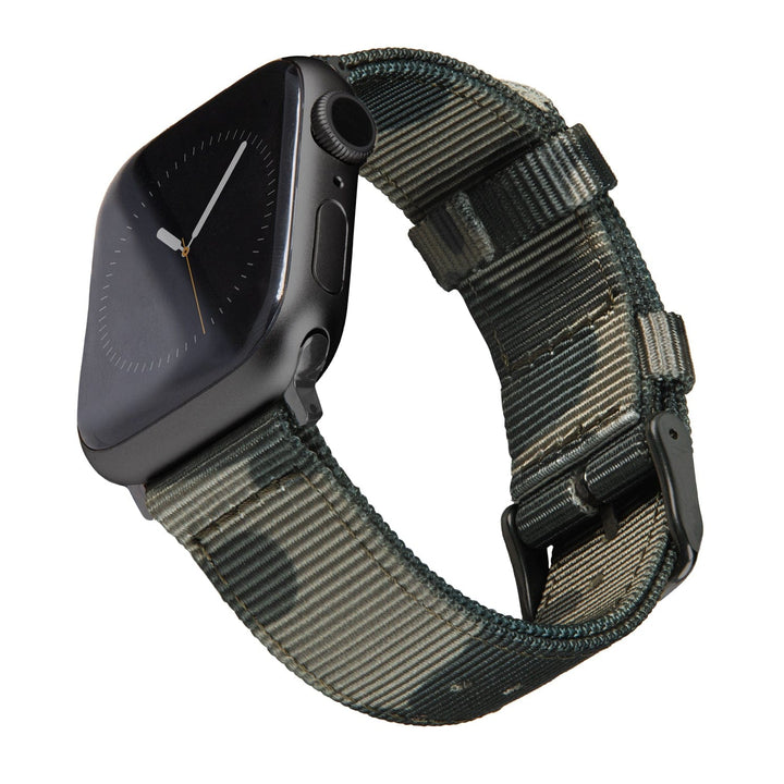 Apple Watch Nylon Watch Band - Green Camo/Black