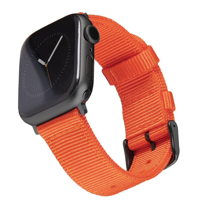 Apple Watch Nylon Watch Band - Orange/Black