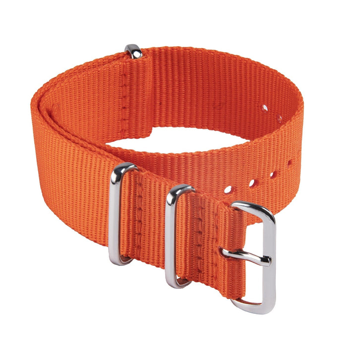 Classic Military Style Nylon Watch Band - Orange