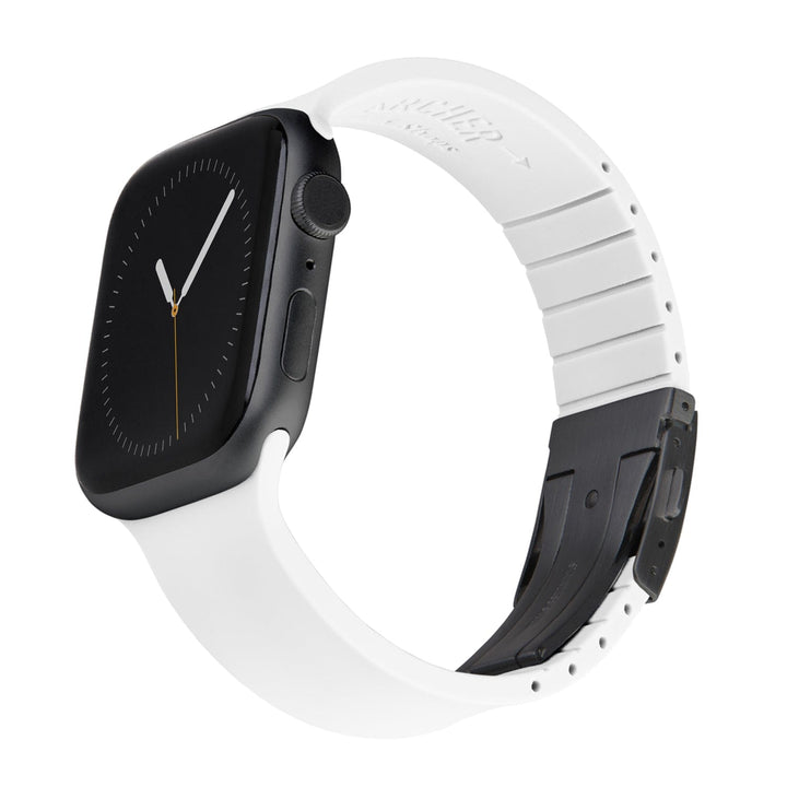 Apple Watch Custom Fit Silicone Watch Band - White/Gray