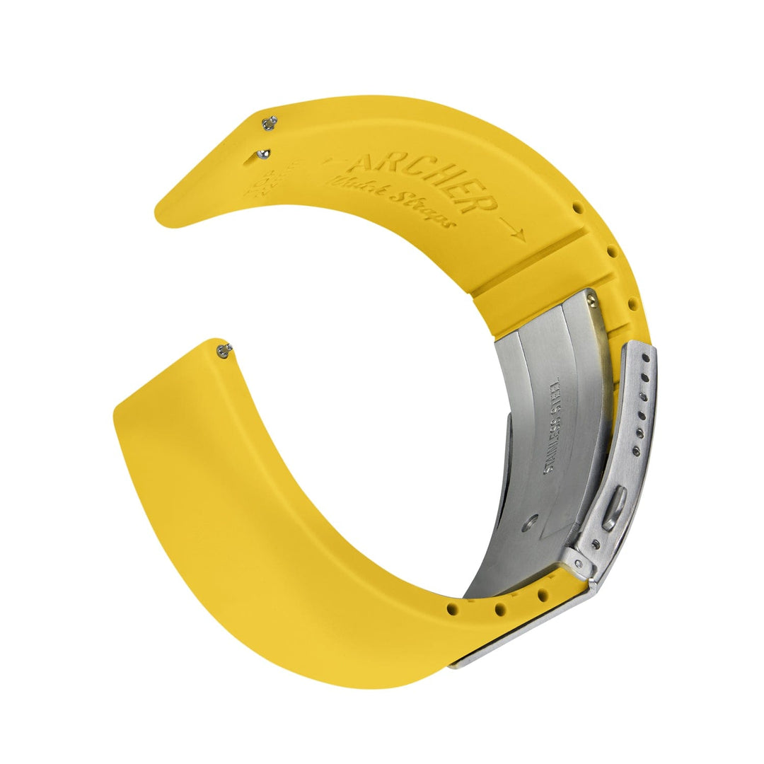 Quick Release Custom Fit Silicone Watch Band - Naples Yellow