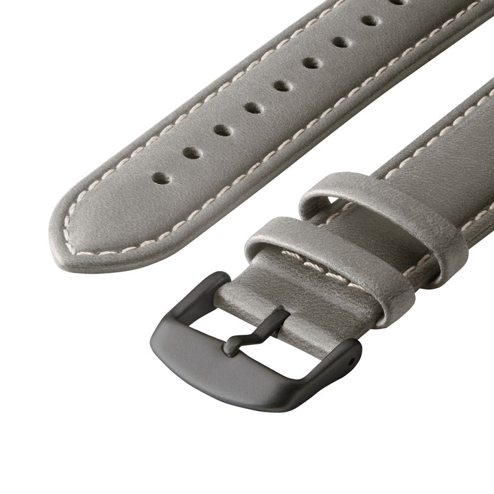 Apple Watch Leather Watch Band - Pewter Gray/Natural/Space Gray – alternate view