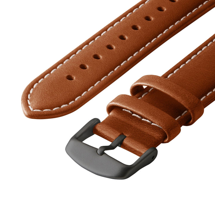 Apple Watch Leather Watch Band - Cognac/Natural/Space Gray
