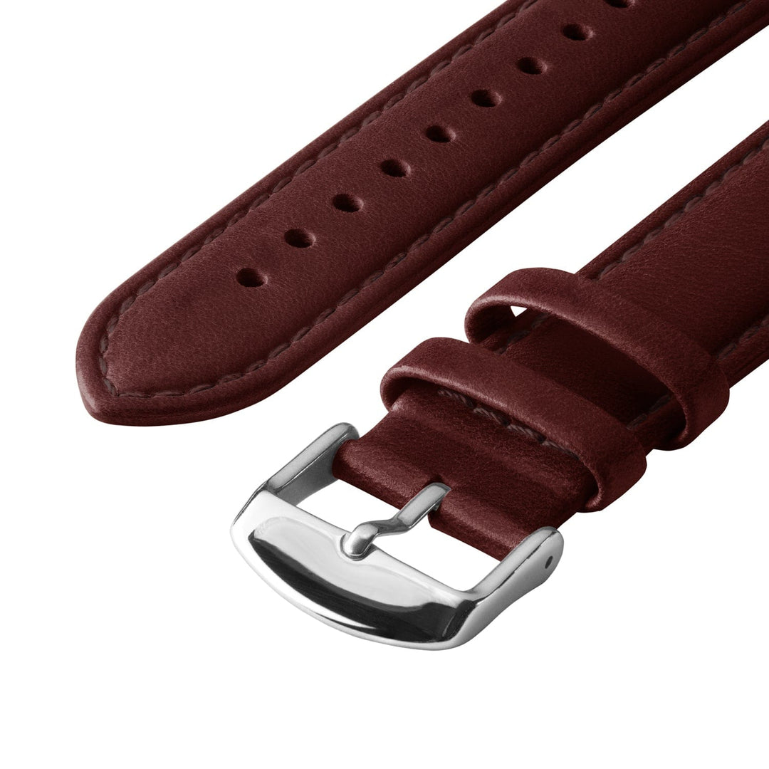 Quick Release Leather Watch Band - Mahogany/Matched – alternate view
