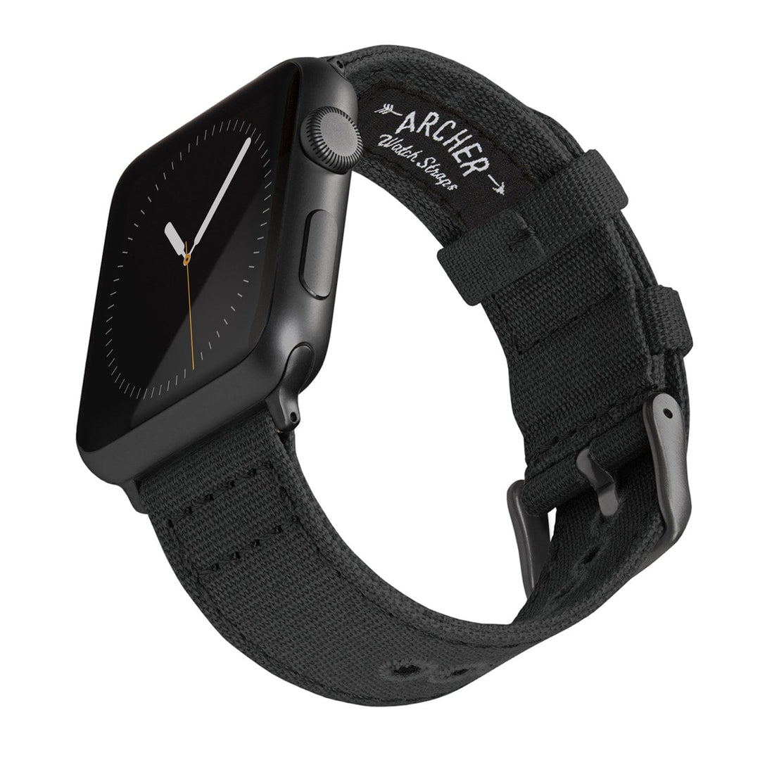 Apple Watch Canvas - Black/Space Gray, ARC-AWC2-BLKG42, ARC-AWC2-BLKG38
