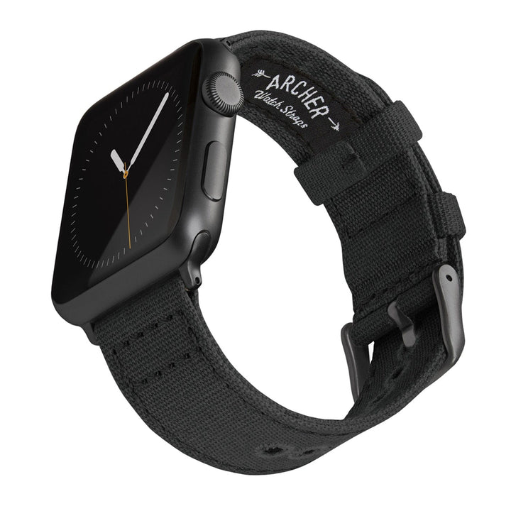 Apple Watch Canvas - Black/Space Gray, ARC-AWC2-BLKG42, ARC-AWC2-BLKG38