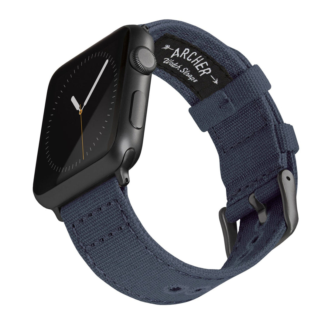 Apple Watch Canvas - Navy Blue/Space Gray, ARC-AWC2-NVYG42, ARC-AWC2-NVYG38