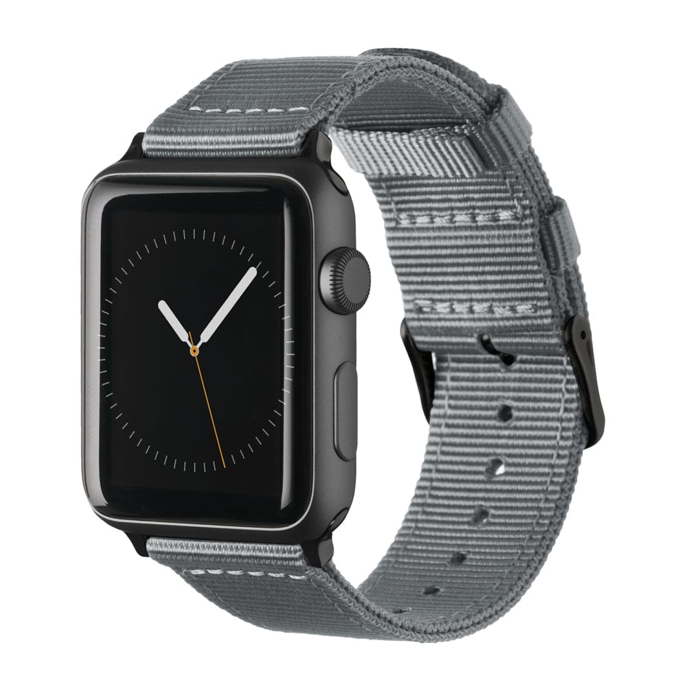 Apple Watch Nylon - Gray/Black, ARC-AWNYL-GRYB42, ARC-AWNYL-GRYB38