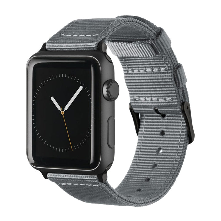 Apple Watch Nylon - Gray/Black, ARC-AWNYL-GRYB42, ARC-AWNYL-GRYB38