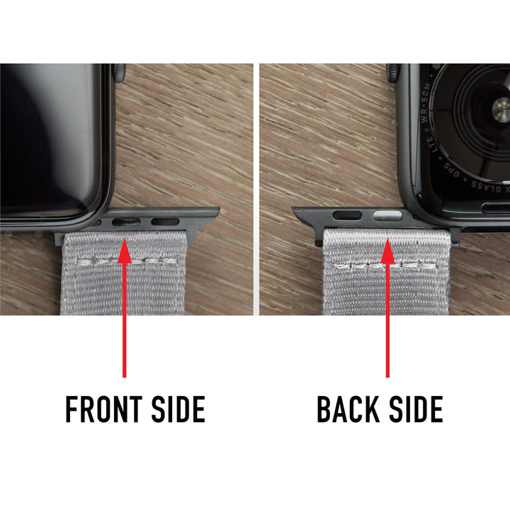 Apple Watch Seat Belt Nylon - Red/Stainless, ARC-AWSB-REDS42, ARC-AWSB-REDS38