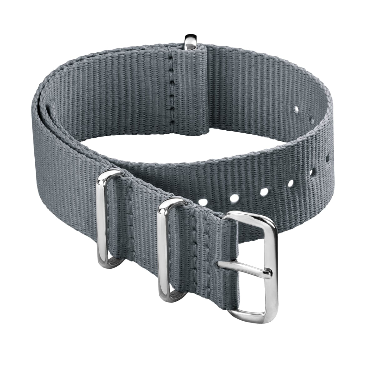 Classic Military Style Nylon Watch Band - Gray – main product photo