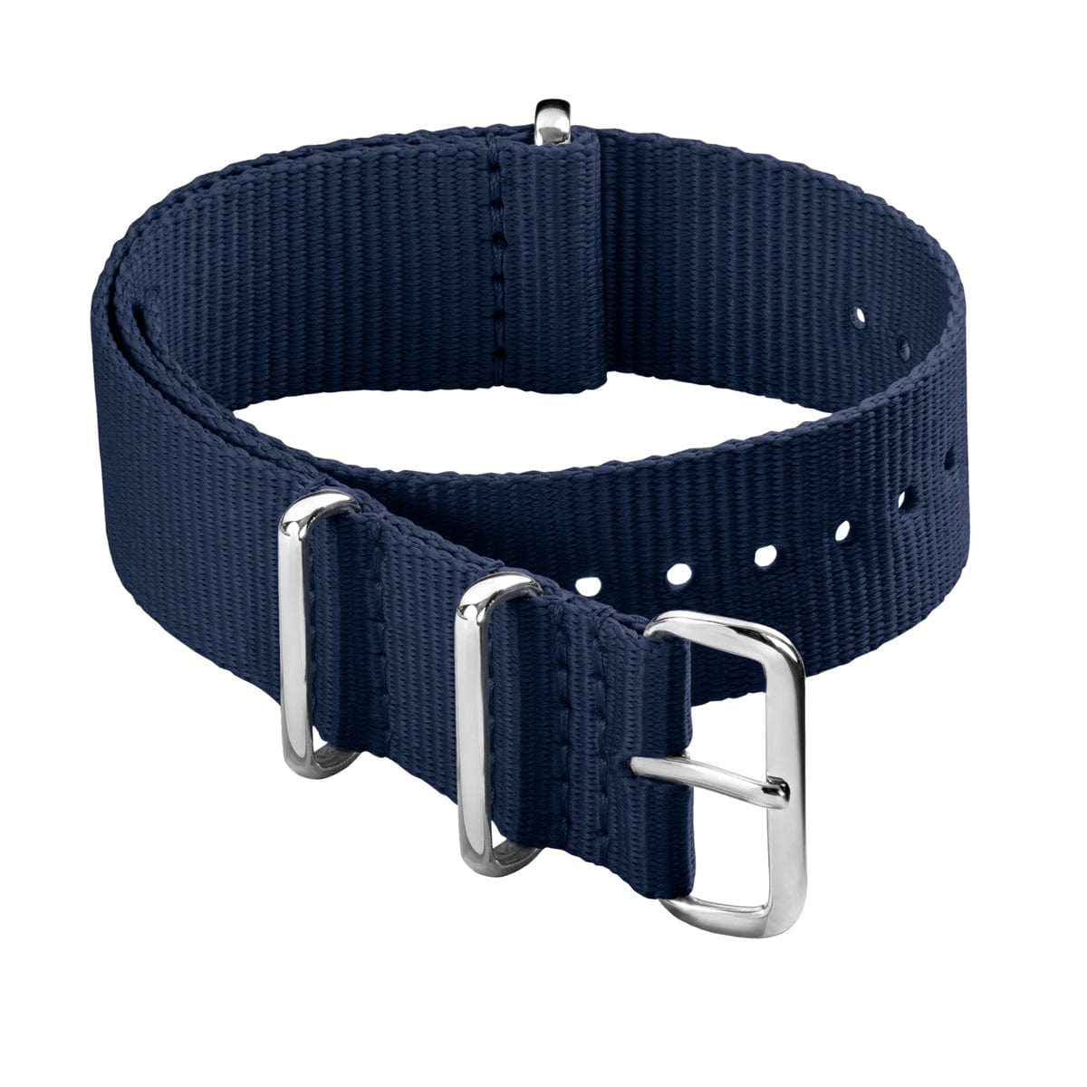 Classic Military Style Nylon Watch Band - Navy – main product photo