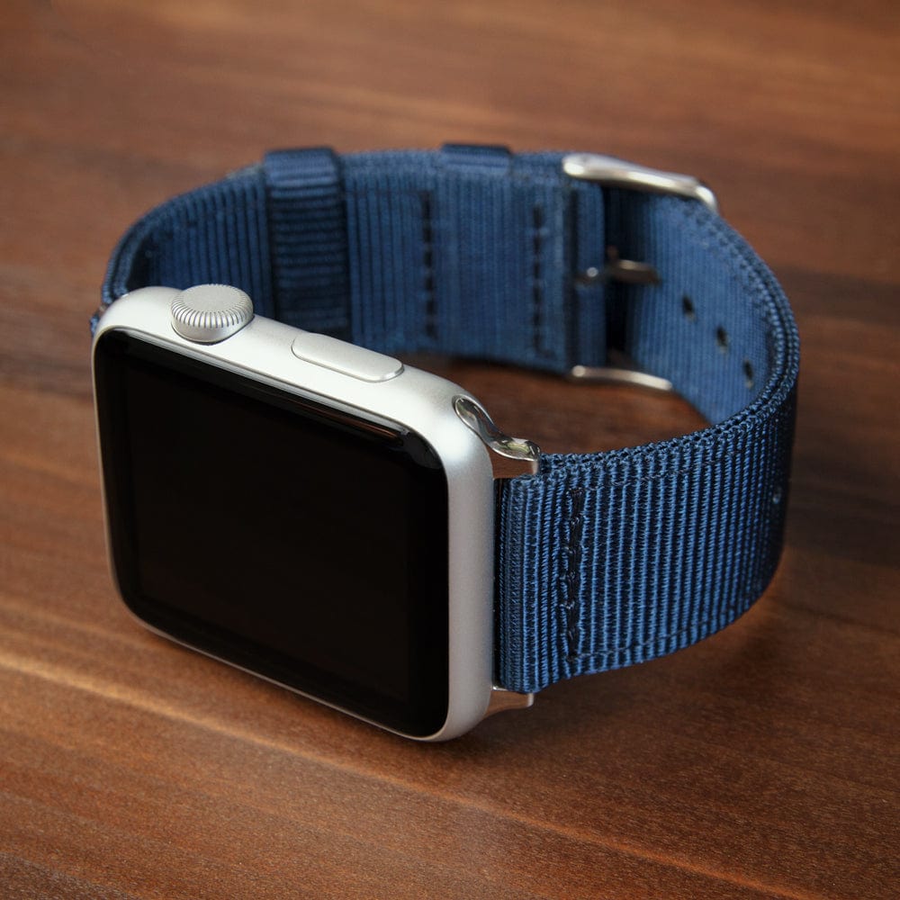 Apple Watch Nylon - Navy/Stainless, ARC-AWNYL-NVYS42, ARC-AWNYL-NVYS38