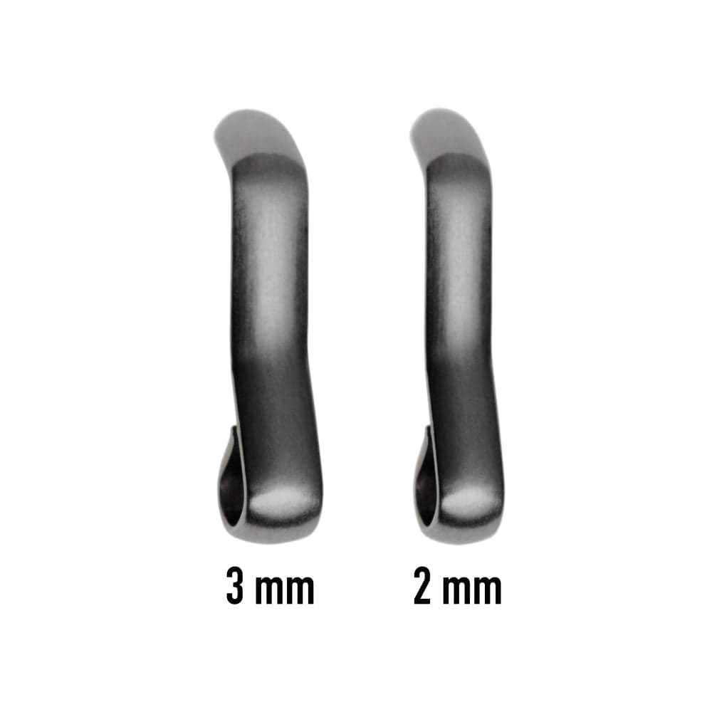 Stainless Steel Buckle - Matte Gunmetal PVD – alternate view